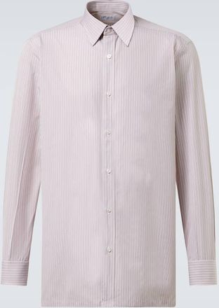 Charvet Camicia in popeline di cotone a righe
