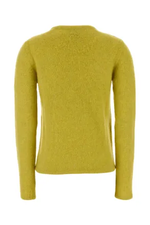 Miu Miu Virgin Wool Cardigan - Yellow