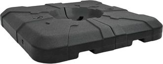 vidaXL Juego De Base Para Paraguas 2 Pcs Negro 88.5 X 88.5 X 12 Cm Vidaxl