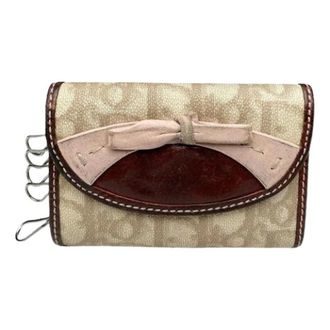 Dior Pre-owned Leren Sleutelhanger - Dames - Pre-owned - Roze - Maat: ONE Size Leer