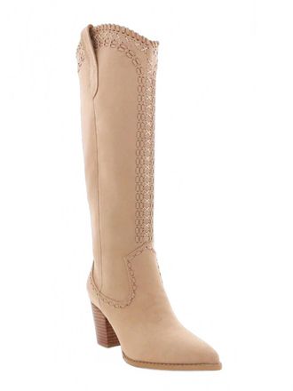 Billini Womens Finley Knee-High Boots In Porcini Suede