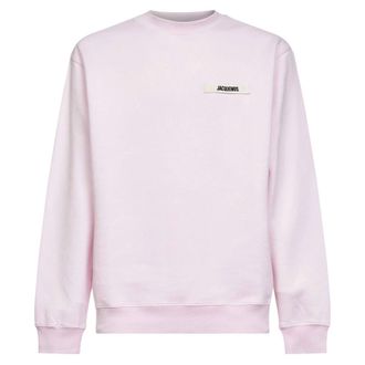 Jacquemus Sweatshirts, male, Pink, Size: XL Gros Grain Sweatshirt