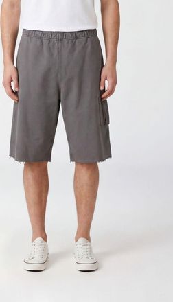 Maison Margiela Shorts cargo in cotone al ginocchio con vita elasticizzata