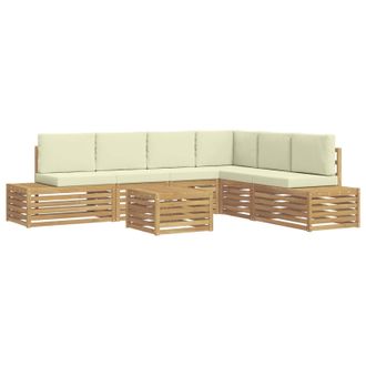 vidaXL Conjunto De Sof&aacute;s De Exterior Blanco 59 X 59 X 37 Cm Poli&eacute;ster Vidaxl