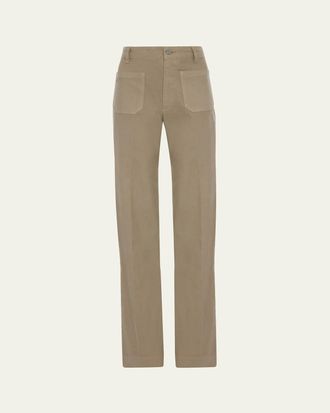 Victoria Beckham Alina Front Pocket Flare Jeans