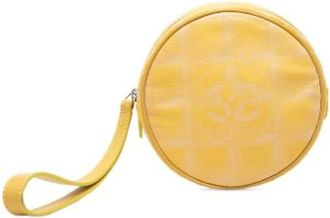 Chanel Borsa Pre-owned in Nylon - - Pre-owned - Donna - Giallo - ONE SIZE
