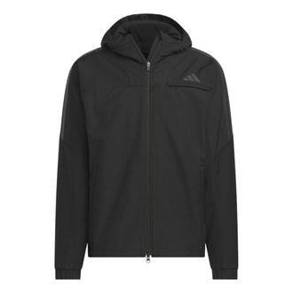 adidas Warm Woven Hooded Jacket Black KA1307
