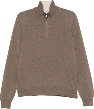 Gran Sasso Lupo Zip - Heren - Vesten met rits - Bruin - XL - Hoodies & sweatvesten