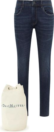 Dreimaster Dreimaster Jeans + Boodschappentas - SET Heren blauw