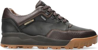 Mephisto Donkerbruine Leren Veterschoen voor Heren - Heren - Veterschoenen - Bruin - 46 1/2 EU - Leer - Schoenen
