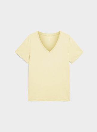 Contemporaine Womens 100% organic cotton V-neck T-shirt