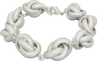 Olivia Welles Amberlyn Link Bracelet in Matte Silver at Nordstrom Rack