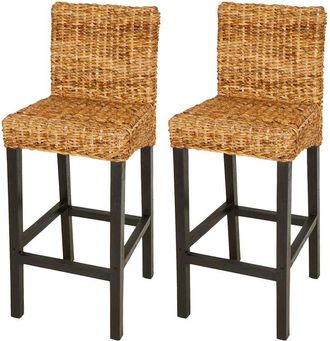 vidaXL Taburetes De Barra Cocina 2 Unidades Abac&aacute; Vidaxl