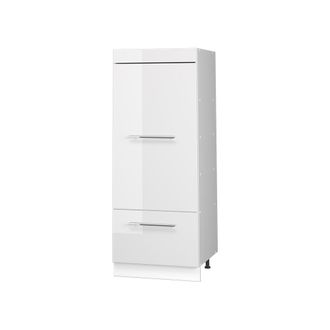 Vicco Armario Despensa De Cocina Fame-line, Blanco Alto Brillo/blanco, 60 Cm, Vicco