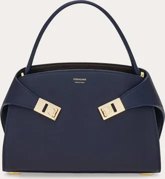 Ferragamo Donna Borsa a mano Hug Soft bicolor (XS) Blu