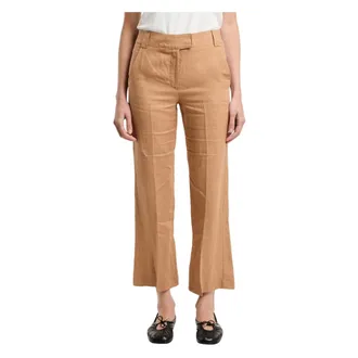 Marella Falco Cropped Trousers - female - Marella - Cropped Trousers - Brown - 2XS - Trousers
