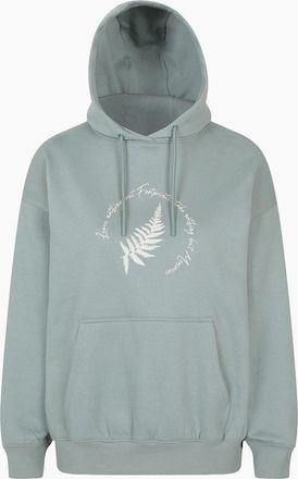 Mountain Warehouse Womens Mountain Warehouse Womens/Ladies Fern Slogan Relaxed Fit Hoodie - Green - Size: 16