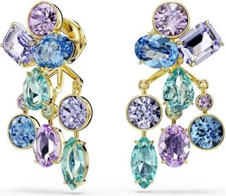 Swarovski Gema Gold-Tone Plated Crystal Earrings