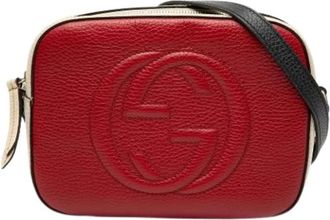 Gucci Pre-owned Soho Disco - Dames - Vintage Schoudertas - Rood - ONE Size - Leer - Vintage