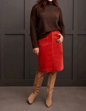 Tribal Textured Mock Neck Sweater In Coffee