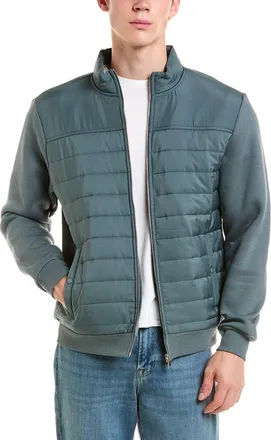 Reiss Flynn Funnel Neck Quilted Sweater