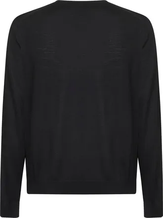 Prada Mens Wool Crewneck Sweater Black Virgin