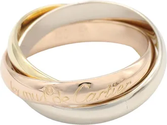 Cartier Gold Silver Yellow Gold (18K) Pink Gold (18K) White Gold (18K) Band Ring (Pre-Owned)