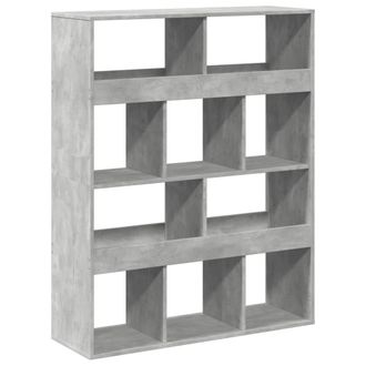 Berkfield Home Bookcase Concrete Grey 100x33x125.5 cm Engineered Wood
