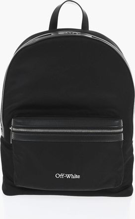 Off-white Nylon Backpack with Leather Trim Off-White