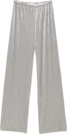 Forte_Forte Wijde broek - Dames - Wijde Broeken - Grijs - M - Broeken