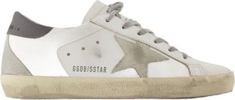 Golden Goose Womens Super Star Sneaker White Calfskin