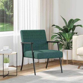 vidaXL vidaXL poltrona Verde Scuro 59 x 75 x 78 cm Tessuto