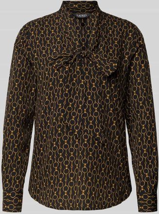 Lauren Ralph Lauren Regular Fit Schluppenbluse Modell YILVRAY in Black, Größe XL