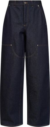Givenchy Dames, Broeken, Blauw, Maat: W28 Katoen