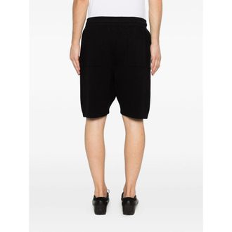 Scaglione Cotton Drawstring Shorts - Black