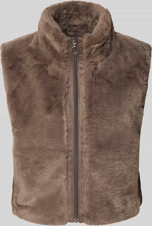 Betty Barclay Weste aus Kunstfell in Taupe, Größe 36