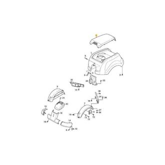 STIGA Sports Tapa De Motor Original Stiga (gris) - 1134-5264-01