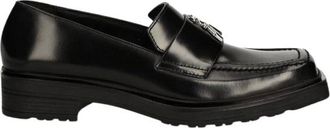 Patrizia Pepe Fly-plaque Leren Loafers - Dames - Schoenen - Zwart - Maat: 41 EU Leer