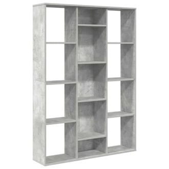 Berkfield Home Room Divider/Book Cabinet Concrete Grey 100x24x140 cm Engineered Wood | Size: 100 x 24 x 140 cm