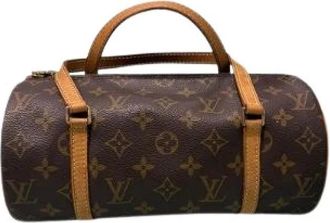 Louis Vuitton Pre-owned Papillon Monogram 26 Handbag - Dames - Vintage Handtas - Bruin - ONE Size - Leer - Vintage