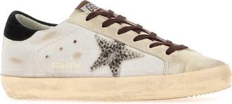 Golden Goose Womens Chalk Leather Super Star Sneaker Whiteseedpearlblack