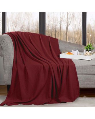 Superior Nobel Cotton Textured Chevron Lightweight Woven Throw Blanket