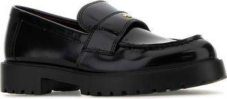 Tory Burch Womens Black Leather Loafers Perfectblack Slippers Flat Shoes