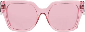 Dolce & Gabbana Pink Mirror Internal Silver Square Ladies Sunglasses DG4471 314830 52