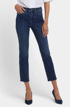 NYDJ Sheri Fray Hem Ankle Slim Jeans in Louvre Sapphire at Nordstrom Rack, Size 2