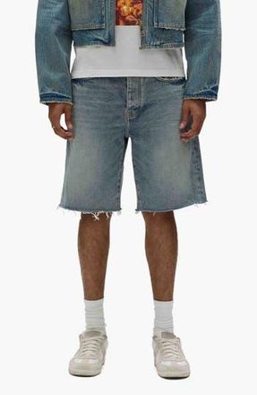 Purple P059 Cast Iron Cutoff Denim Shorts in Light Indigo at Nordstrom Rack, Size 32