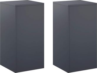 vidaXL Soporte De Plantas 2 Pcs Gris Antracita 30 X 30 X 60 Cm Vidaxl