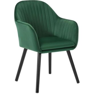 Woltu 1x Sedia da Pranzo Poltroncina per Sala Dattesa Poltrona con Schienale Verde Scuro