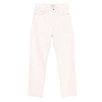 A Gold E 90s Rechte jeans met middelhoge taille - Dames - Jeans - Roze - Maat: W26 Katoen