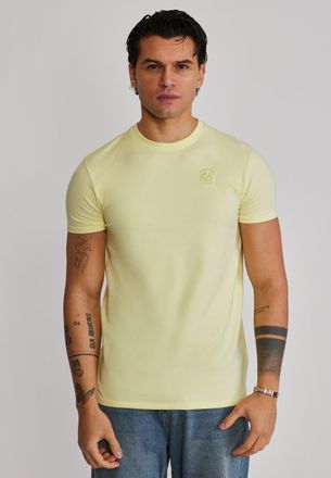 Siksilk Mens Yellow Essentials T-Shirt XXL